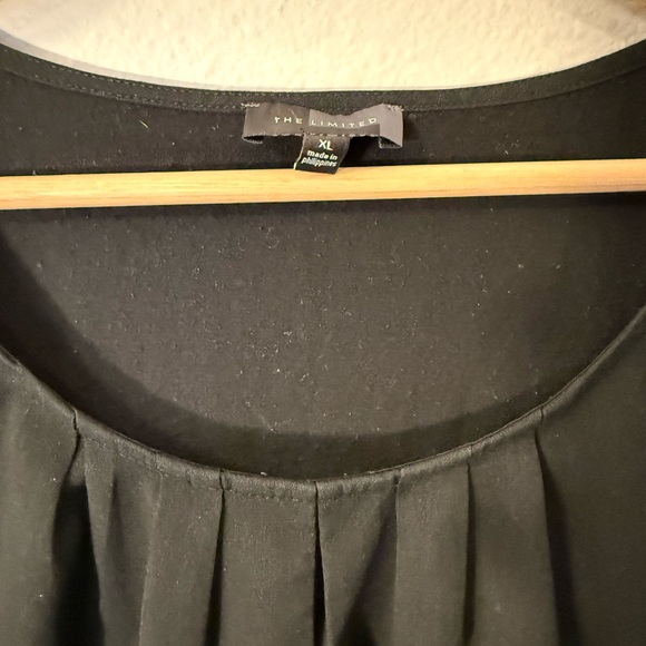 The Limited Black Pleated Blouse - Picture 2 of 5